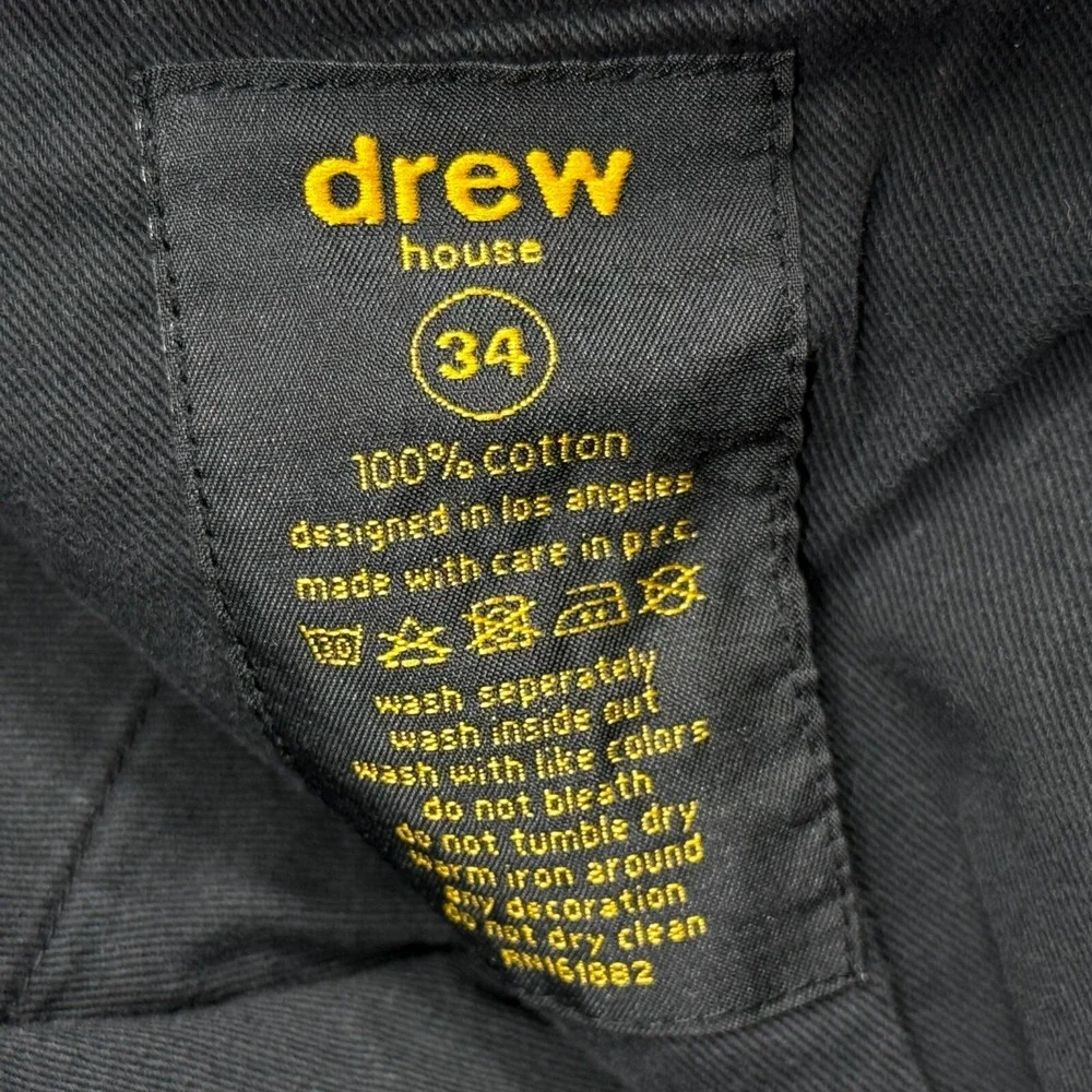 Drew House Pants Mens 34 Black Ripstop Cargo Pocket Utility Gorpcore Streetwear
